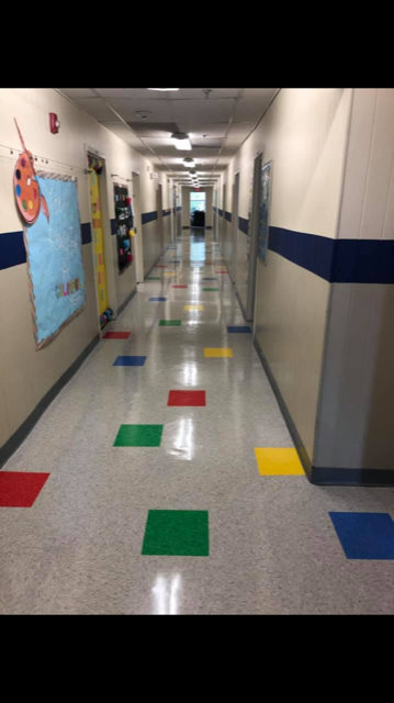 Our vinyl strip and wax job at private school in Dunwoody GA